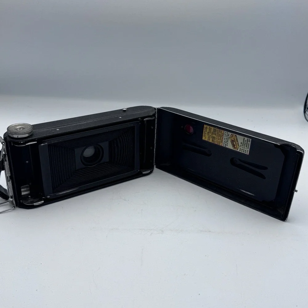 Kodak Jiffy Six 16 Series II Vintage Folding Rollfilm Camera Black 6x9 Twindar